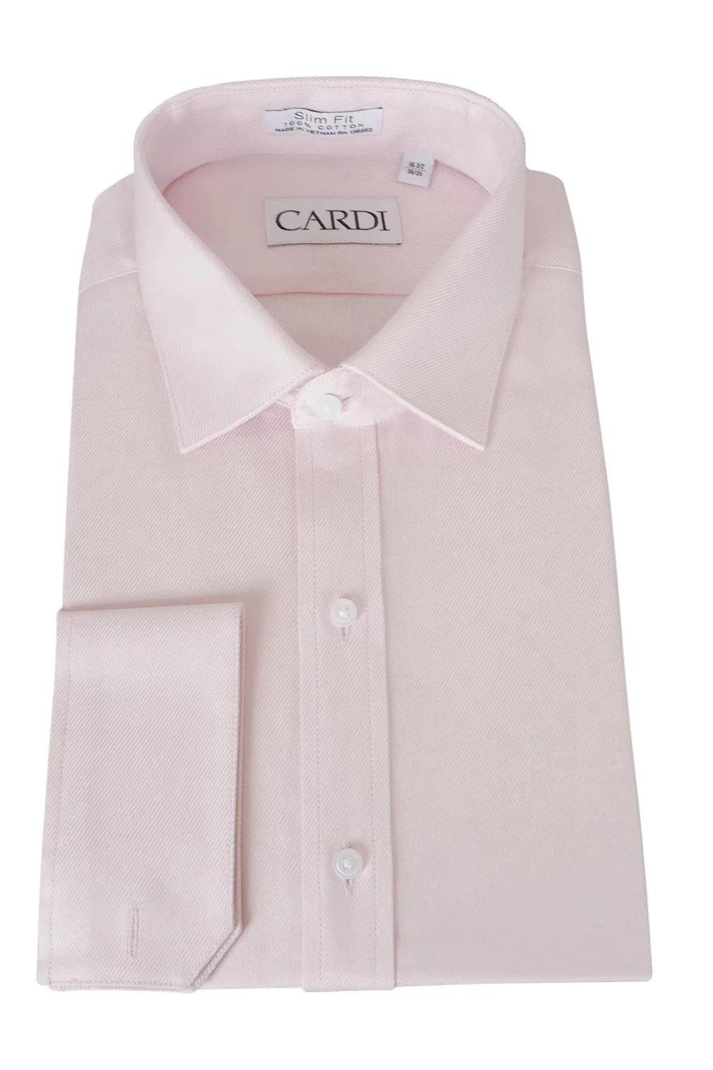 "Jamison" Pink Twill Spread Collar Dress Shirt