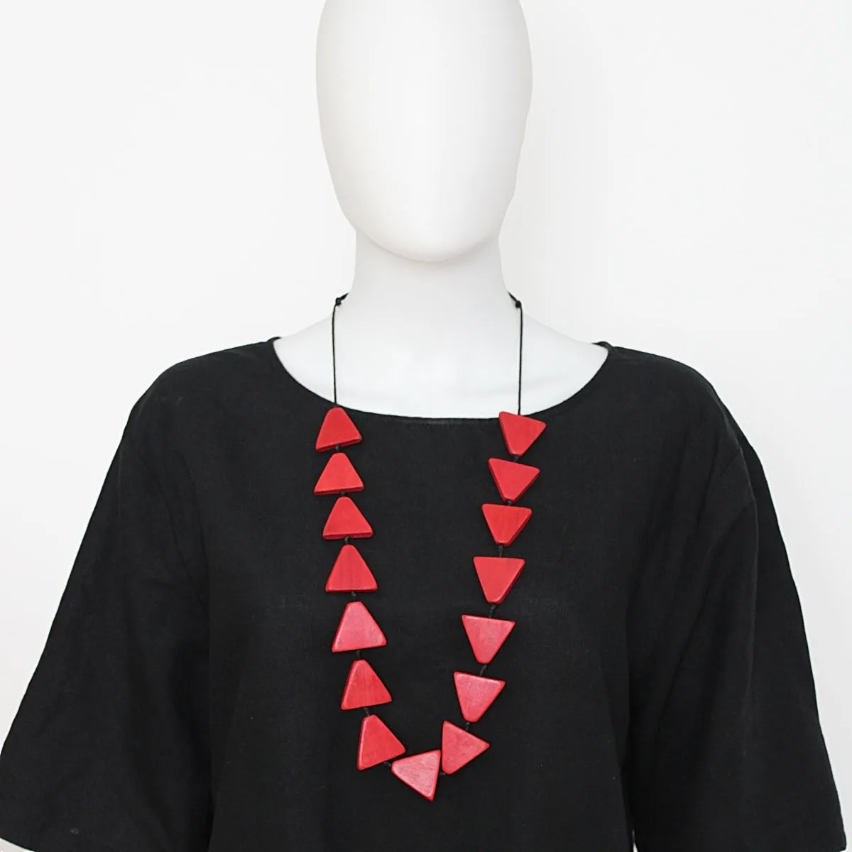 Red Triangle Joyce Necklace