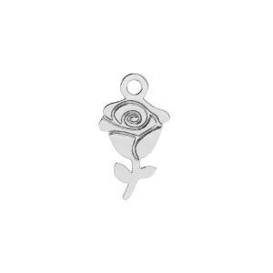 Rose Charm | Sterling Silver