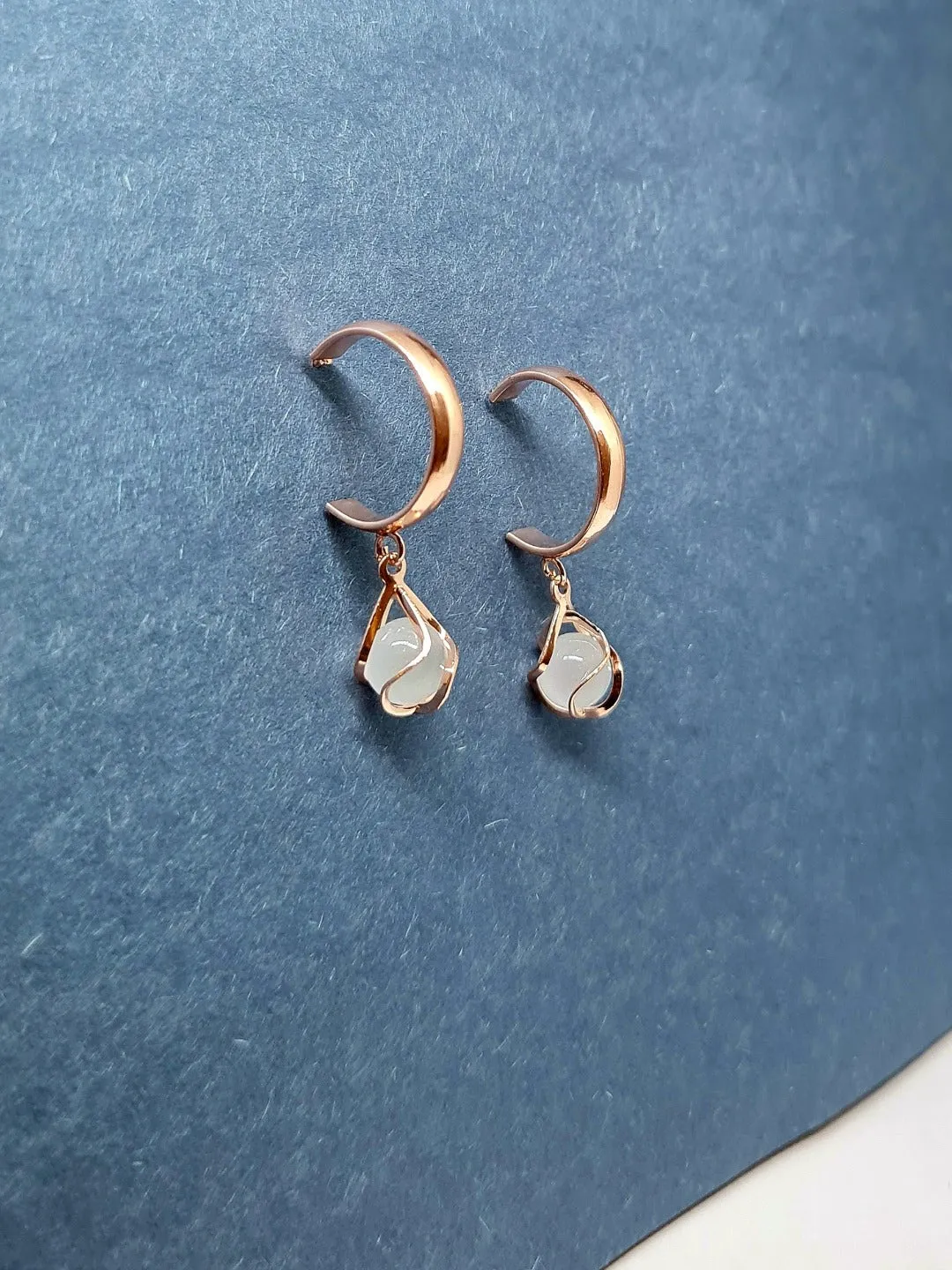 Rosegold Dangler Earrings