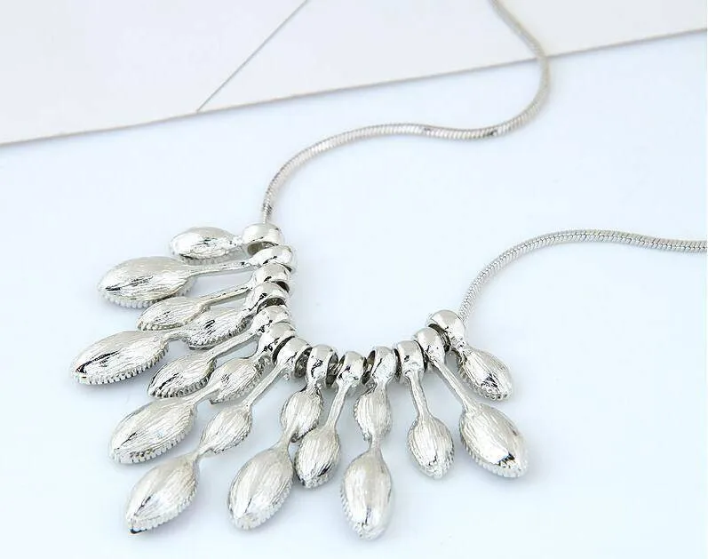Sapphire Falls Blue Cocktail Necklace