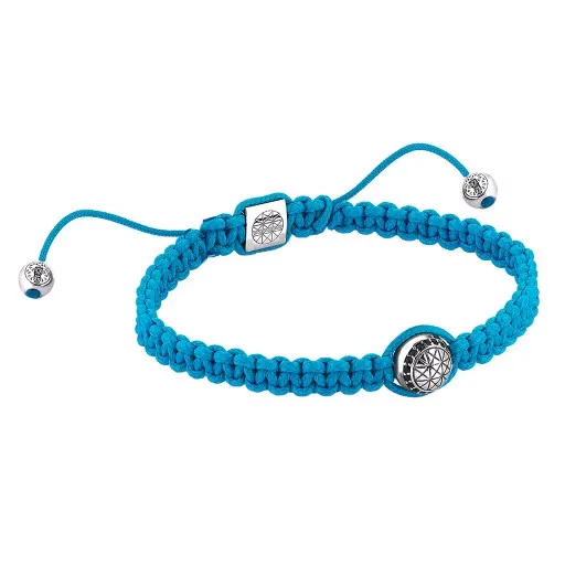 Solitaire Macrame Bracelet - Solid Silver