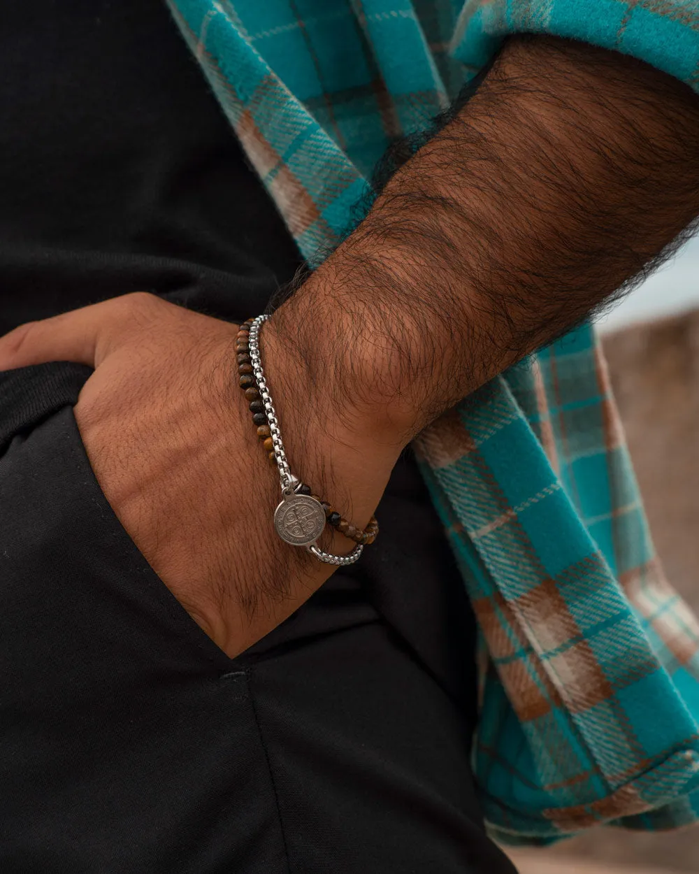 St Benedict's Silver Bracelet