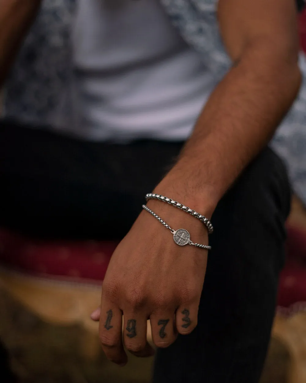 St Benedict's Silver Bracelet