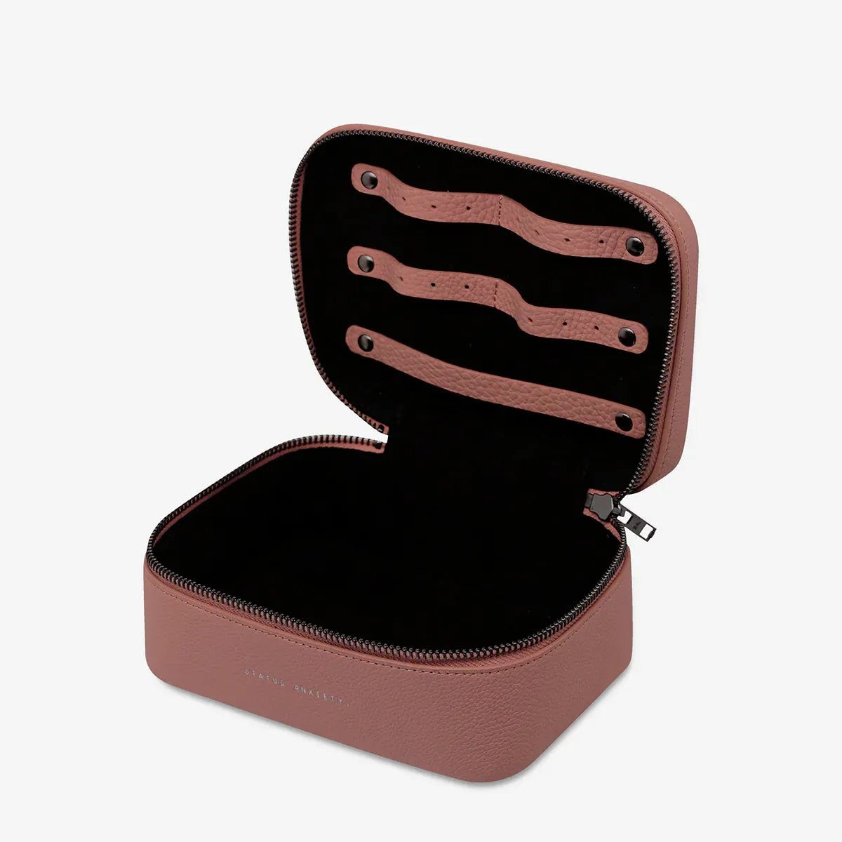 Status Anxiety 'Shining Armour' Jewellery Case - Dusty Rose
