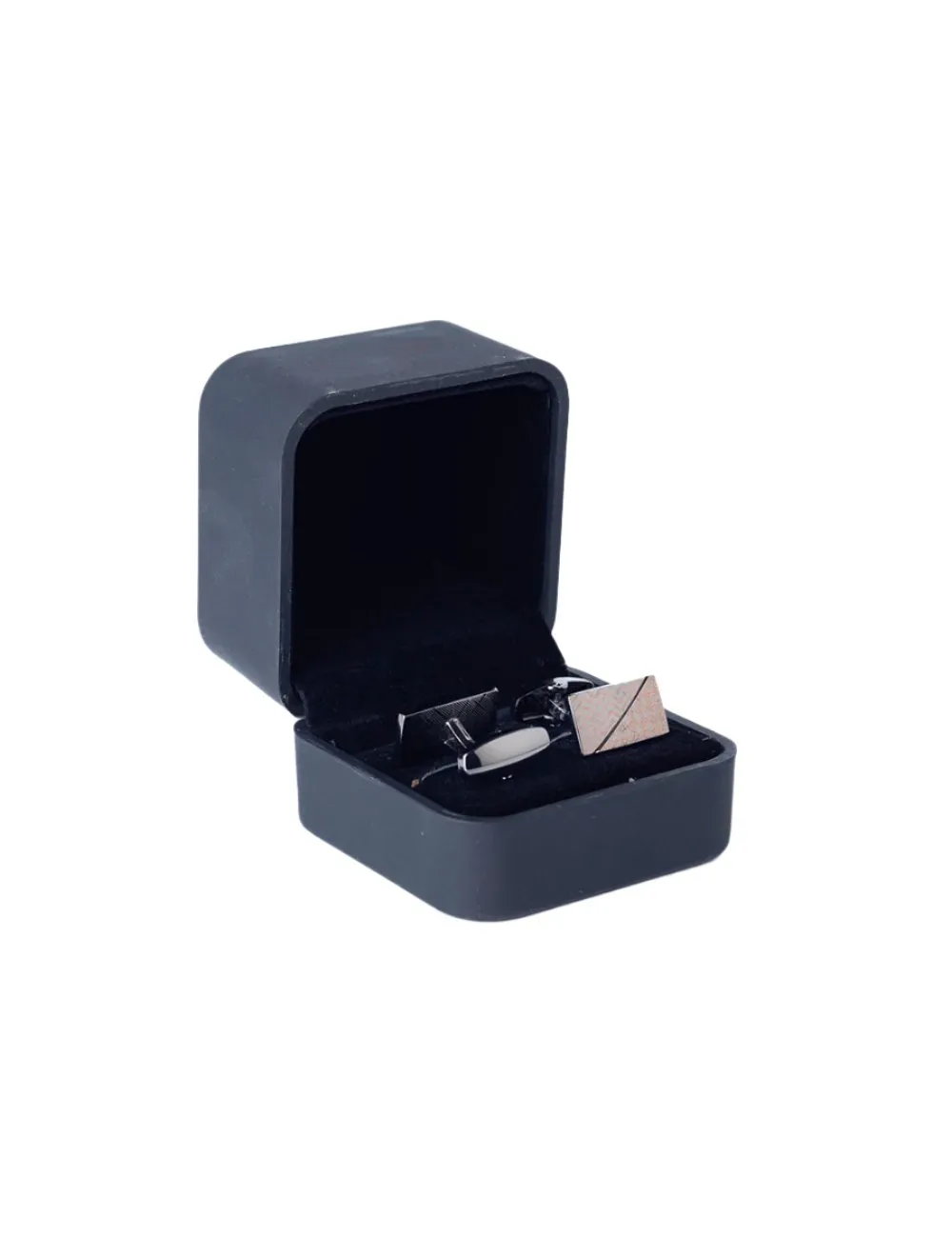 Textured Cufflinks with Gunmetal Finish