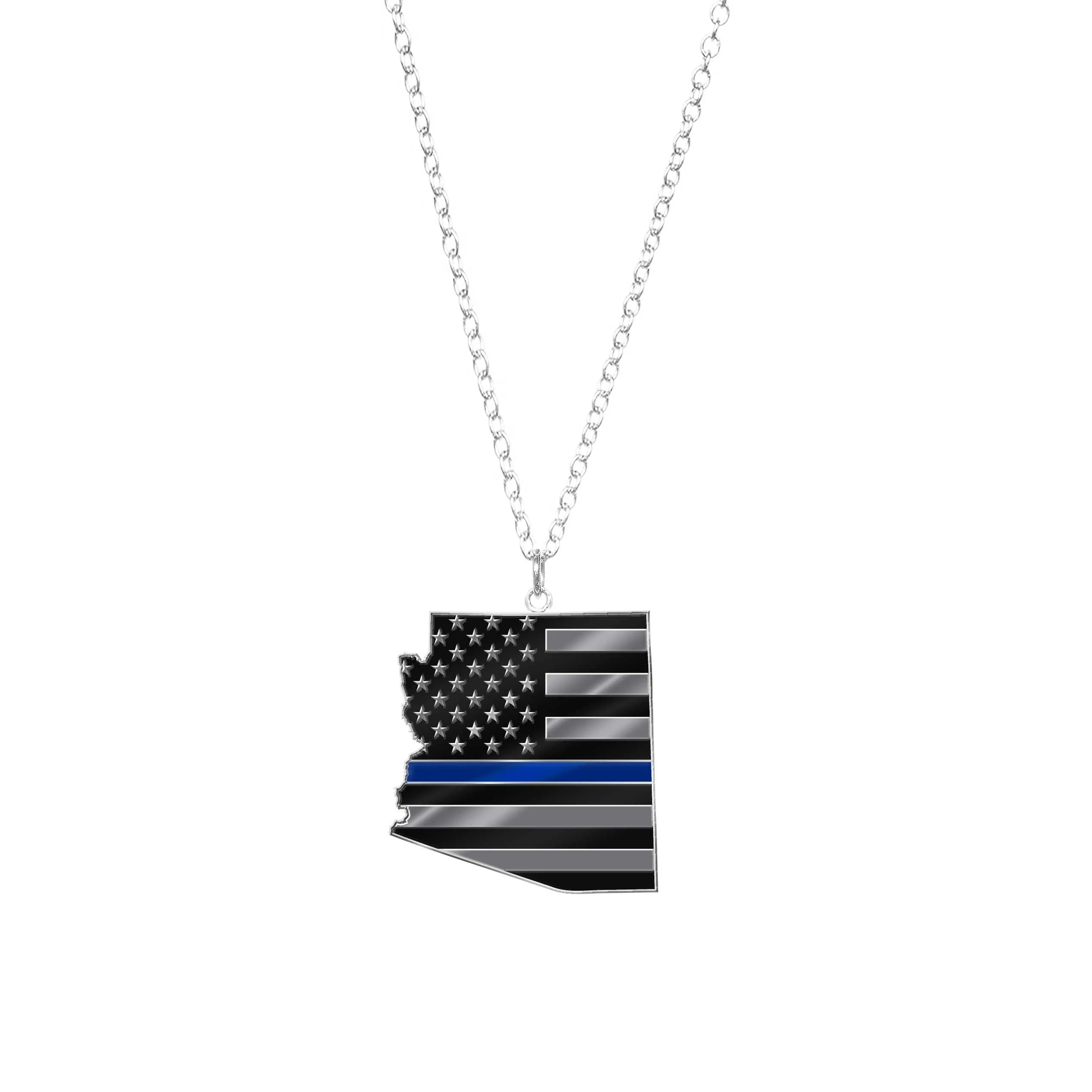 Thin Blue Line State Necklace - Thin Blue Line USA