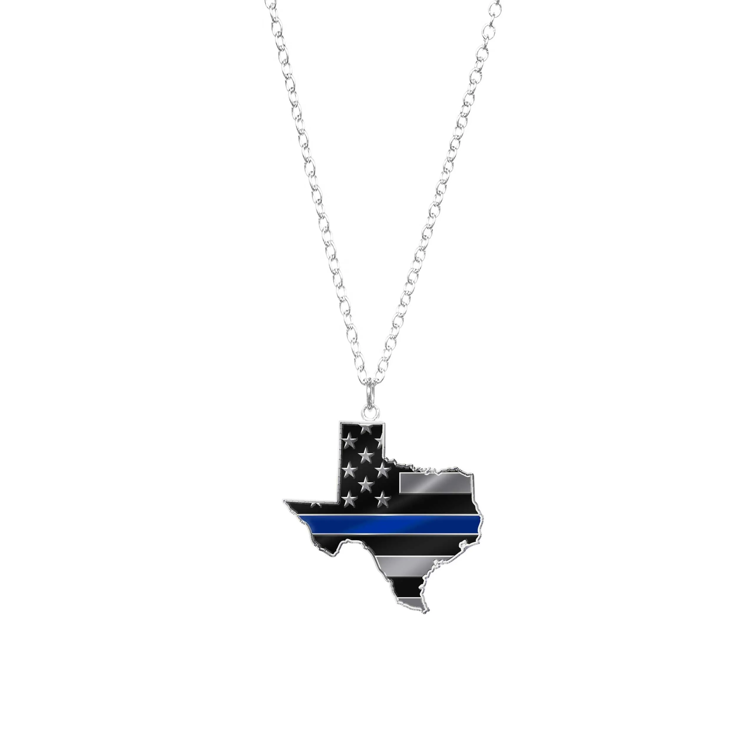 Thin Blue Line State Necklace - Thin Blue Line USA