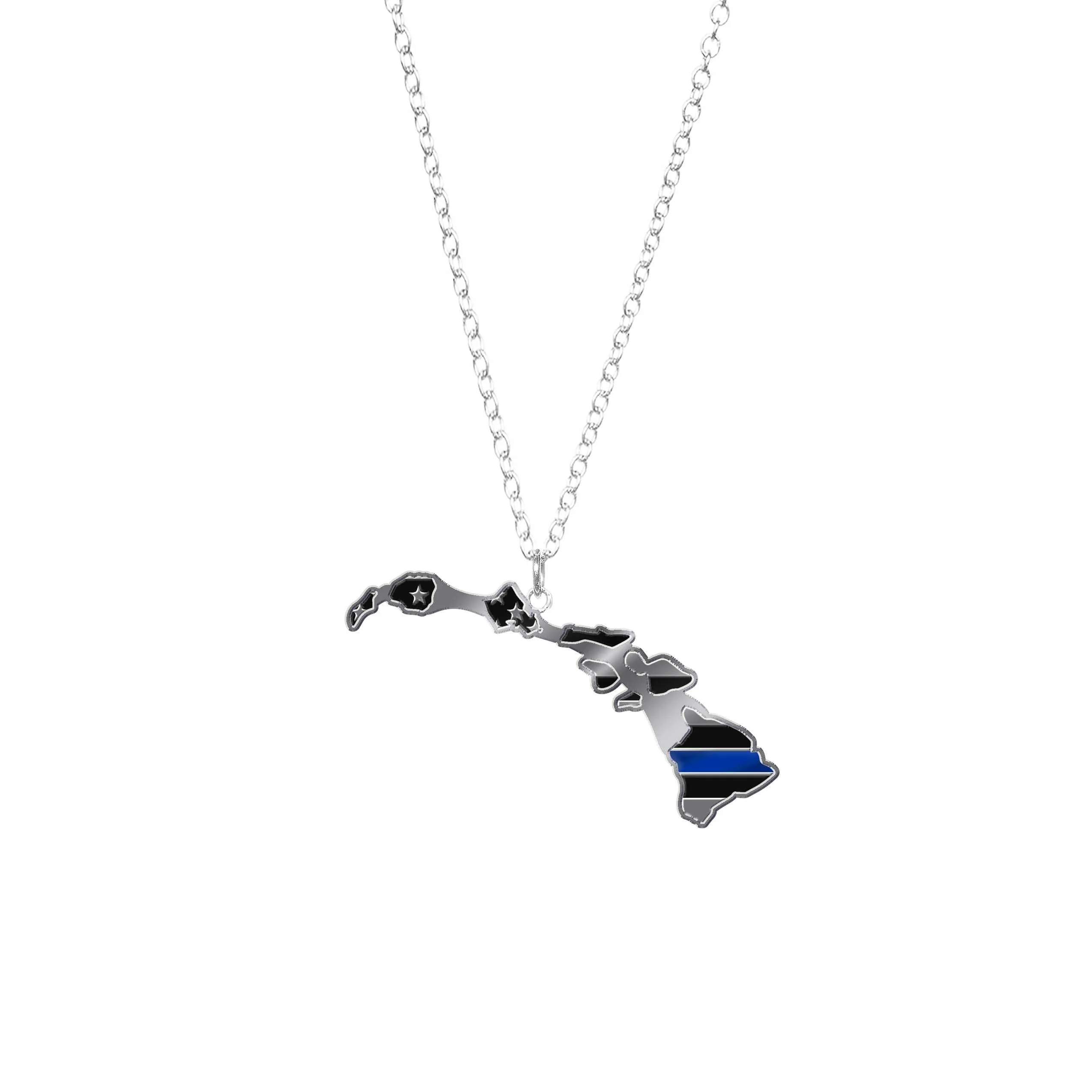 Thin Blue Line State Necklace - Thin Blue Line USA
