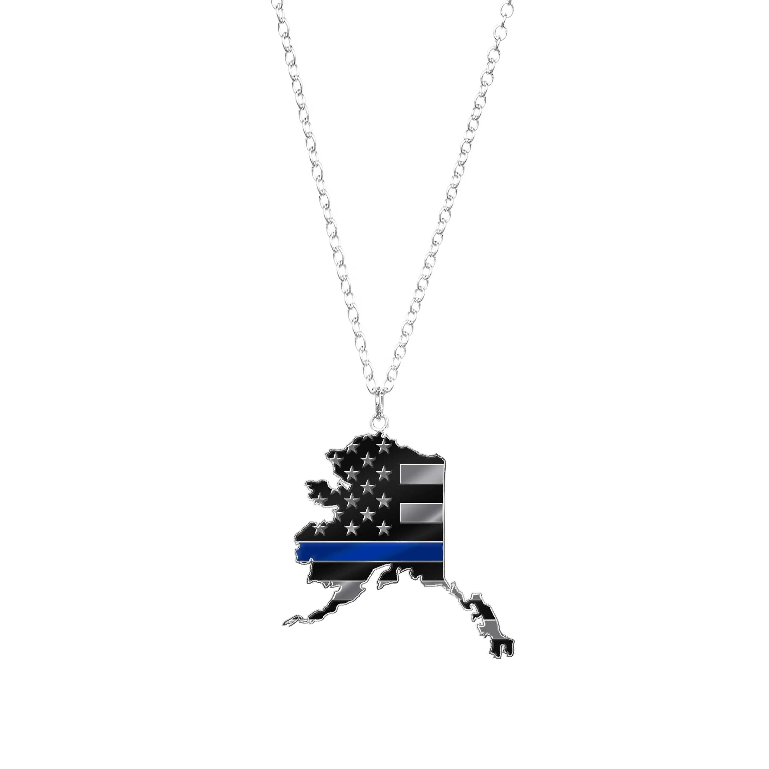 Thin Blue Line State Necklace - Thin Blue Line USA