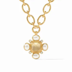Tudor Statement Necklace (Iridescent Champagne)