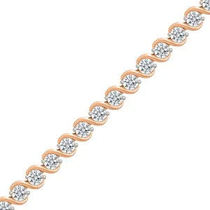 Twinkling Tapestry Diamond Spiral Bracelet