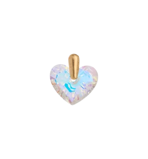 Vintage Crystal Clear Love Charm