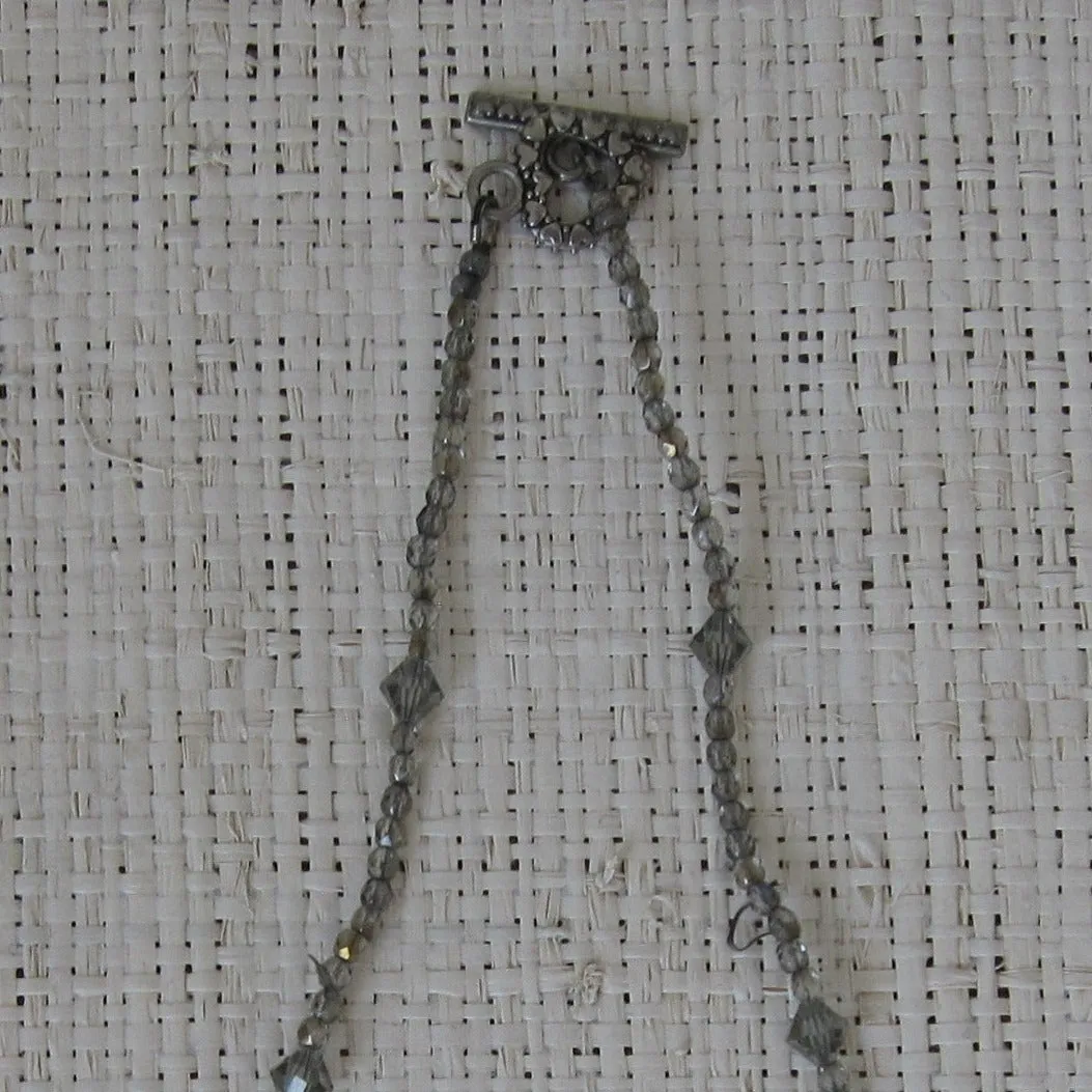 Vintage Floral & Beaded Necklace